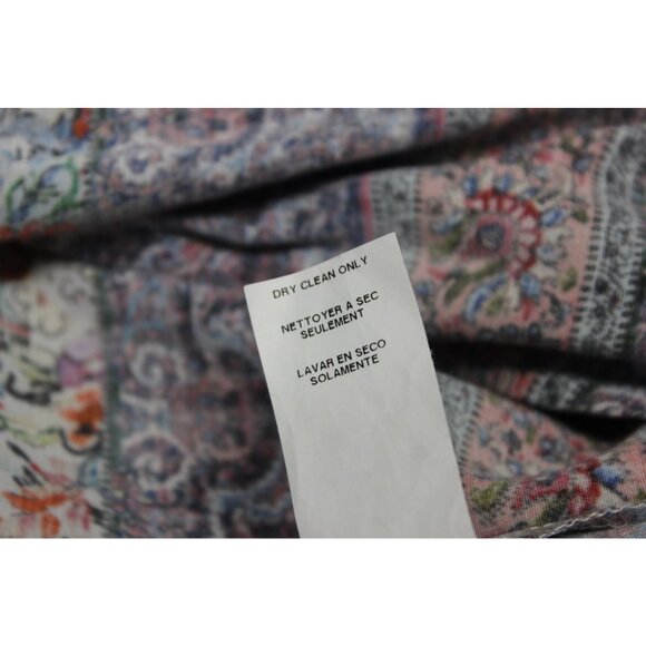 Fifteen Twenty women's button front floral print boho peasant tunic blouse L - Picture 9 of 10